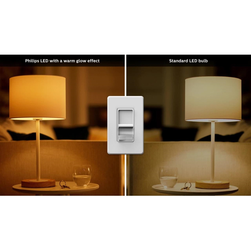 LED Stmívatelná žárovka Philips Warm Glow E27/8W/230V 2200-2700K
