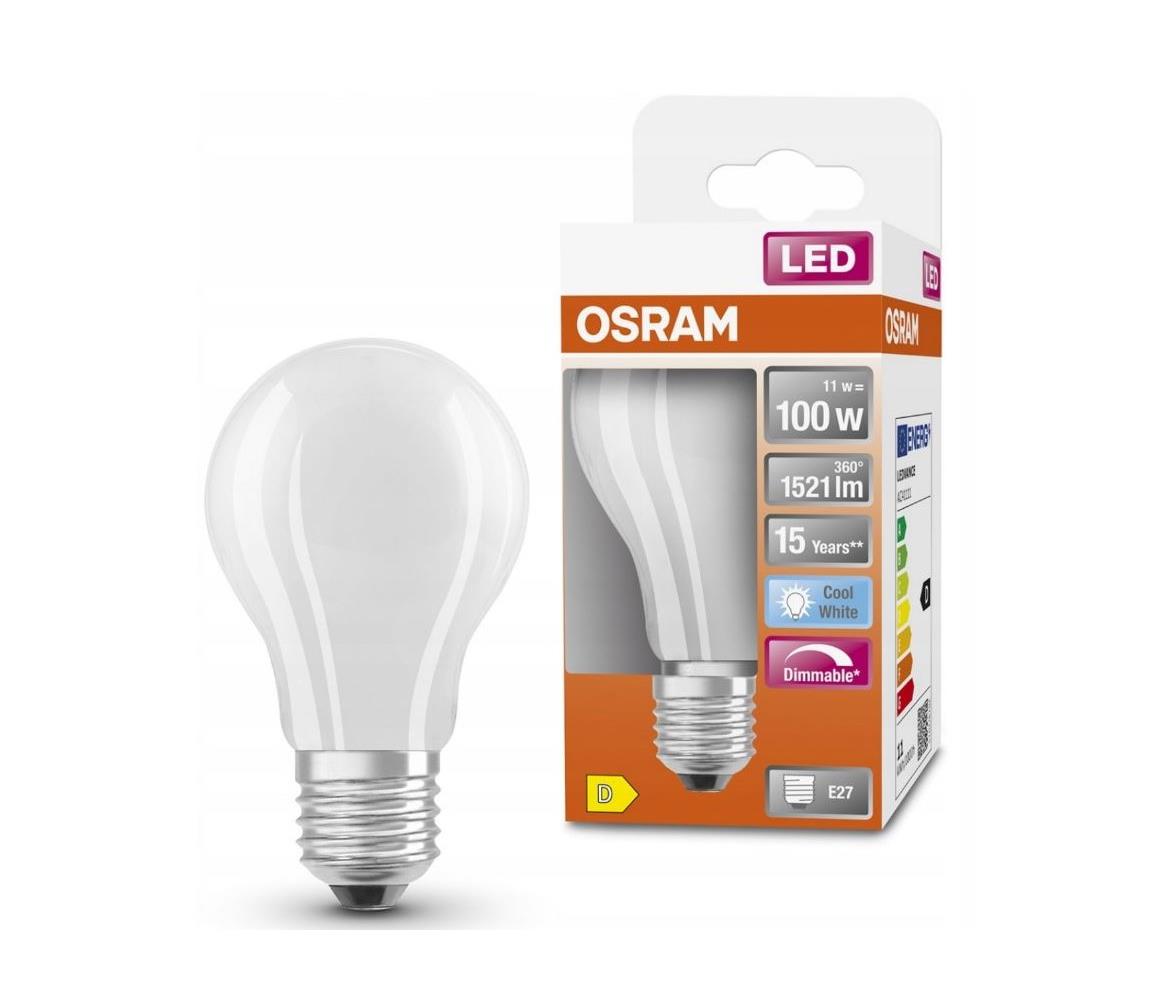 Osram LED Stmívatelná žárovka RETROFIT A60 E27/11W/230V 4000K - Osram P225534