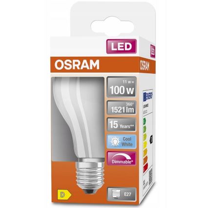 LED Stmívatelná žárovka RETROFIT A60 E27/11W/230V 4000K - Osram