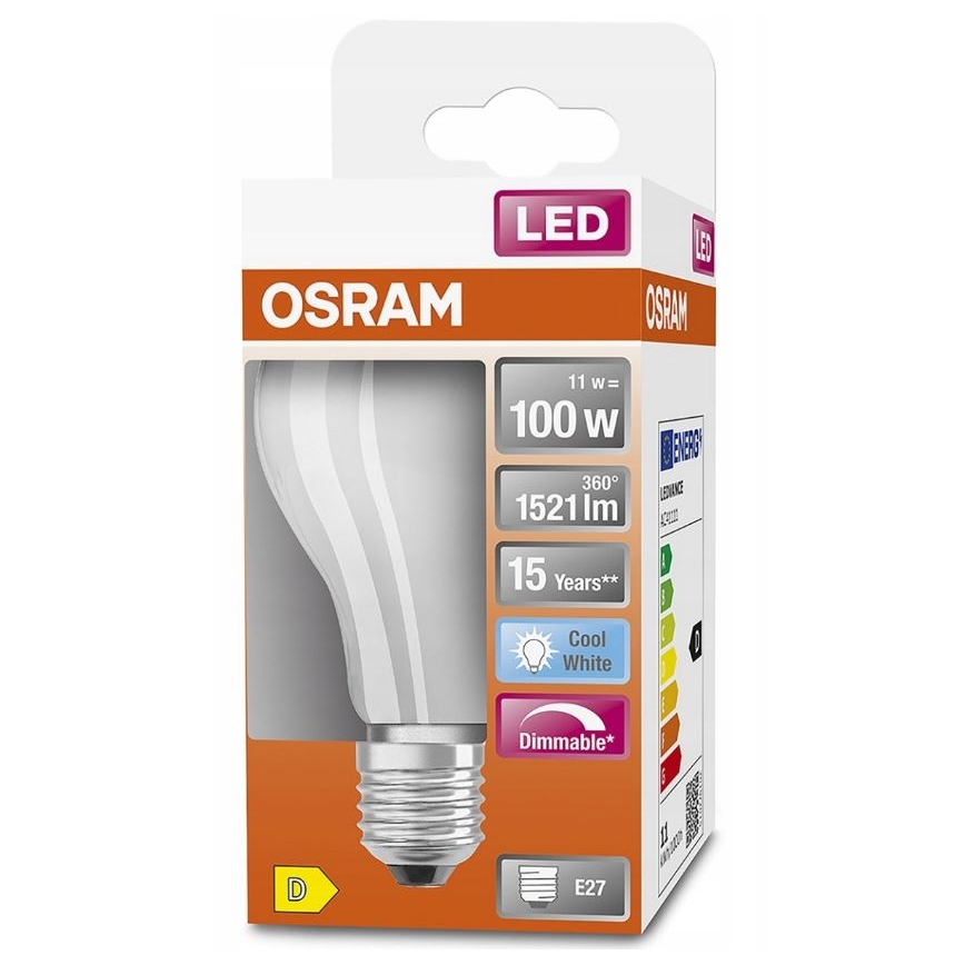 LED Stmívatelná žárovka RETROFIT A60 E27/11W/230V 4000K - Osram