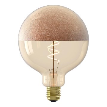 LED Stmívatelná žárovka s vrchlíkem FILAMENT G125 E27/4W/230V 1800K měděná CRI 90