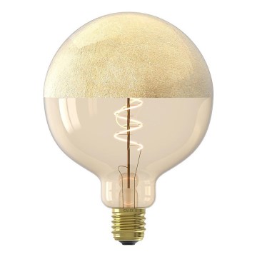 LED Stmívatelná žárovka s vrchlíkem FILAMENT G125 E27/4W/230V 1800K zlatá CRI 90