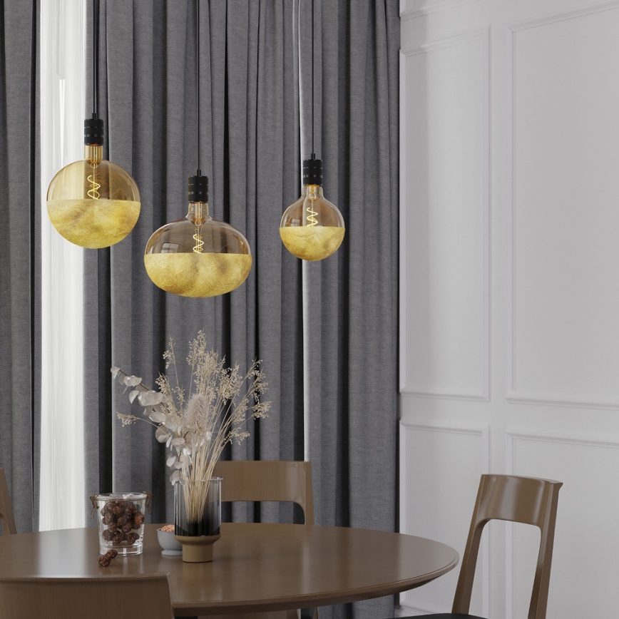 LED Stmívatelná žárovka s vrchlíkem FILAMENT G200 E27/4W/230V 1800K zlatá CRI 90