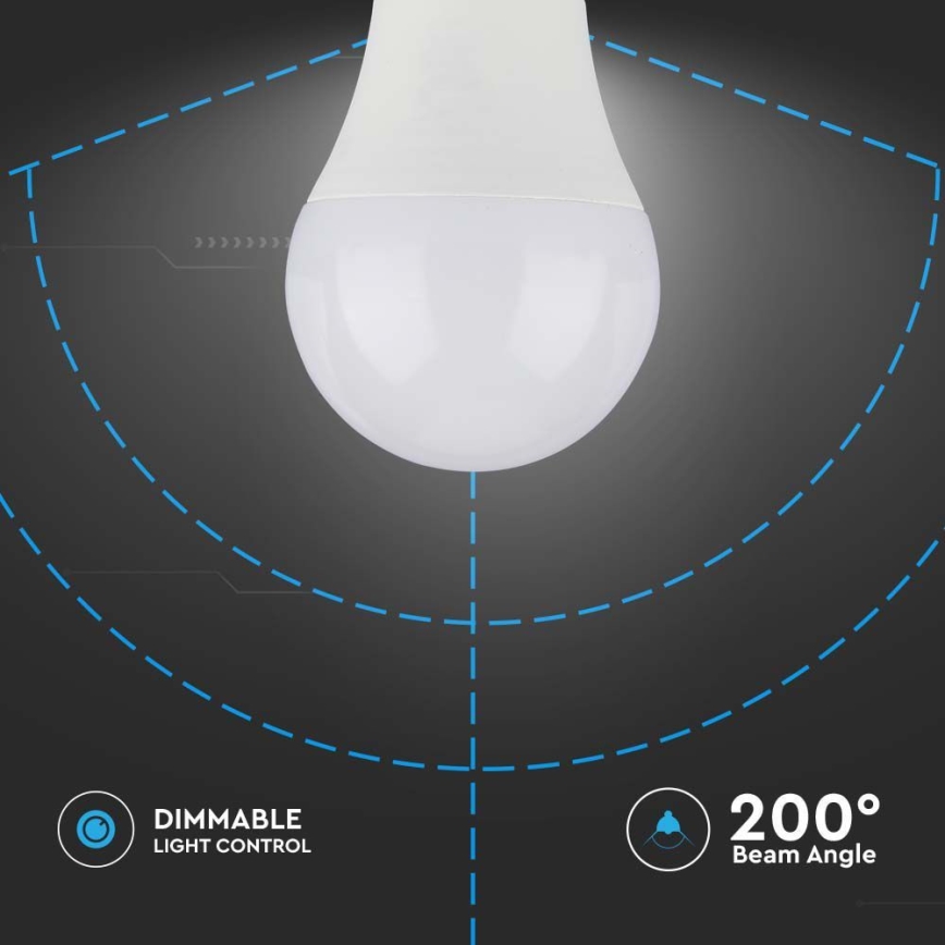 LED Stmívatelná žárovka SAMSUNG CHIP A60 E27/11W/230V 3000K