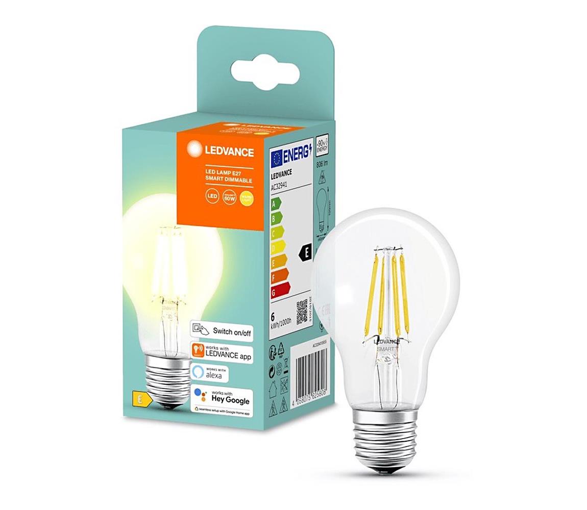 Ledvance LED Stmívatelná žárovka SMART+ A60 E27/6W/230V 2700K - Ledvance P227204