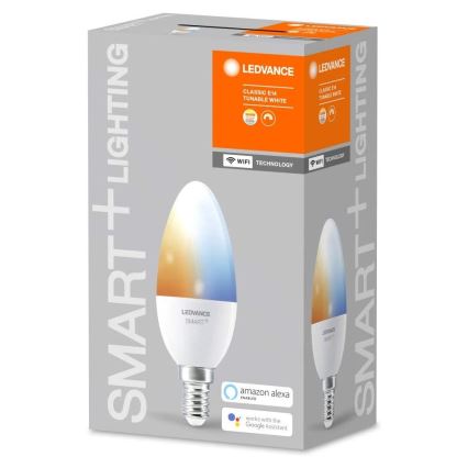 LED Stmívatelná žárovka SMART+ E14/5W/230V 2700K-6500K Wi-Fi - Ledvance