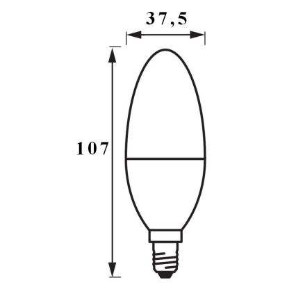 LED Stmívatelná žárovka SMART+ E14/5W/230V 2700K-6500K Wi-Fi - Ledvance