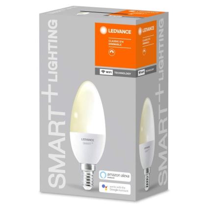 LED Stmívatelná žárovka SMART+ E14/5W/230V 2700K Wi-Fi - Ledvance
