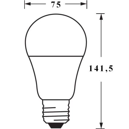 LED Stmívatelná žárovka SMART+ E27/14W/230V 2700K Wi-Fi - Ledvance