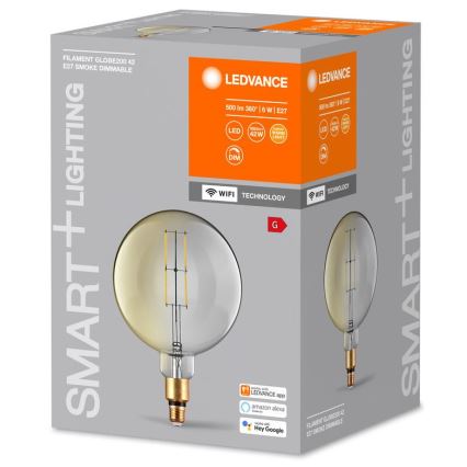 LED Stmívatelná žárovka SMART+ GLOBE G200 E27/6W/230V 2500K Wi-Fi - Ledvance