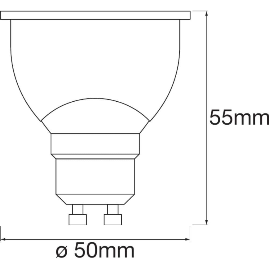 LED Stmívatelná žárovka SMART+ GU10/5W/230V 2700K-6500K Wi-Fi - Ledvance