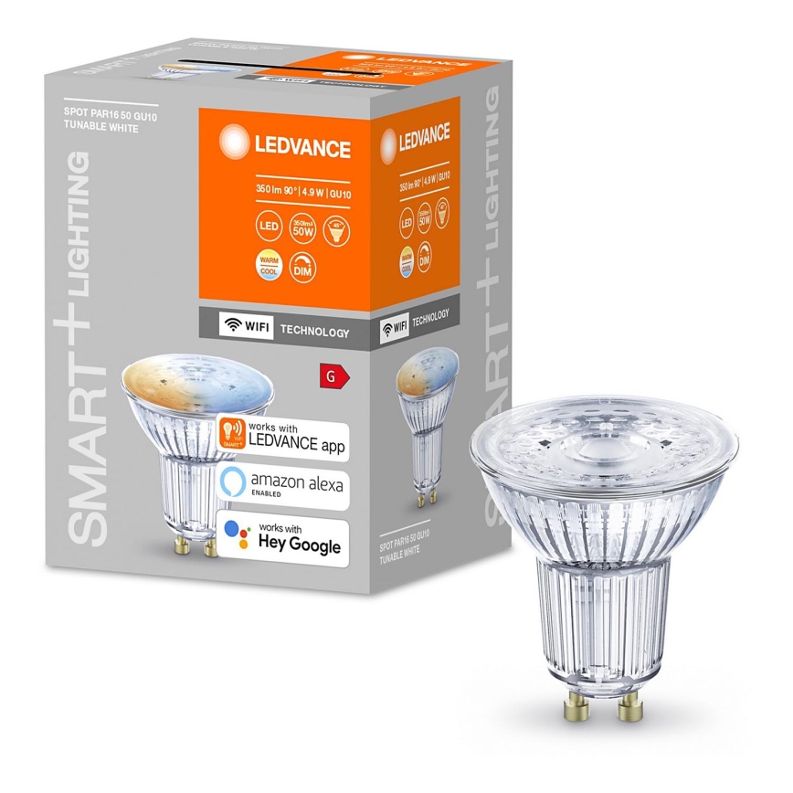 LED Stmívatelná žárovka SMART+ GU10/5W/230V 2700K-6500K Wi-Fi - Ledvance
