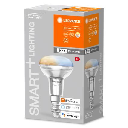 LED Stmívatelná reflektorová žárovka SMART+ R50 E14/3,3W/230V 2700-6500K Wi-Fi - Ledvance
