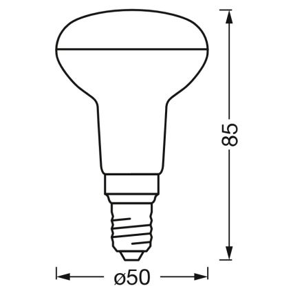 LED Stmívatelná reflektorová žárovka SMART+ R50 E14/3,3W/230V 2700-6500K Wi-Fi - Ledvance