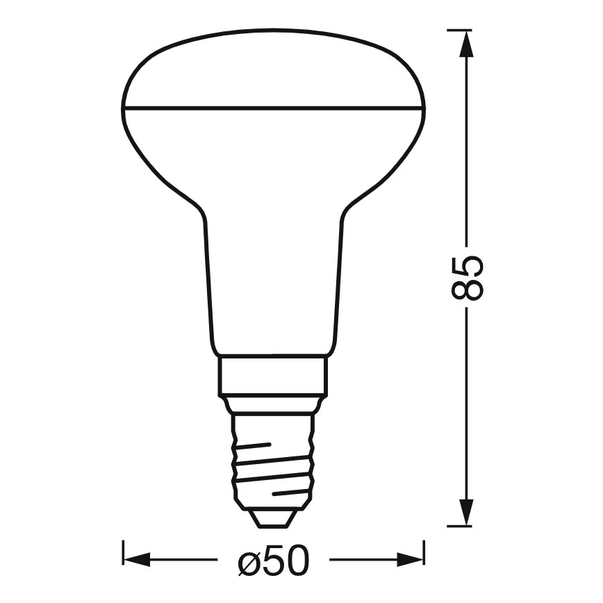 LED Stmívatelná reflektorová žárovka SMART+ R50 E14/3,3W/230V 2700-6500K Wi-Fi - Ledvance