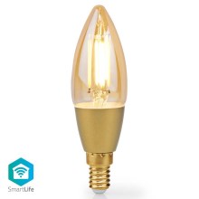 LED Stmívatelná žárovka Smartlife E14/4,9W/230V 1800-3000K Wi-Fi Tuya