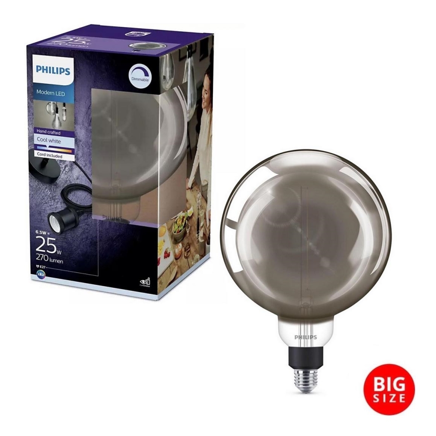 LED Stmívatelná žárovka SMOKY VINTAGE Philips E27/6,5W/230V 4000K