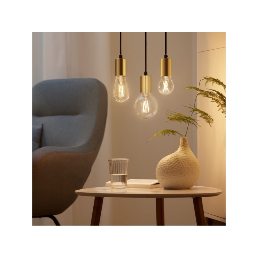 LED Stmívatelná žárovka FILAMENT ST64 E27/6,7W/230V 2700-6500K CRI 90 Wi-Fi - WiZ