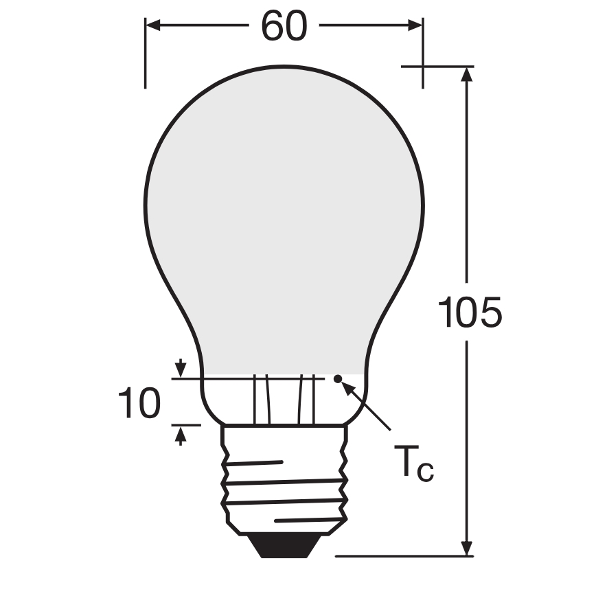 LED Stmívatelná žárovka SUPERSTAR CLASSIC A60 E27/4,8W/230V 4000K - Osram