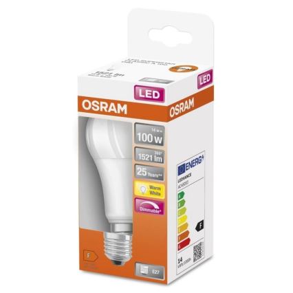 LED Stmívatelná žárovka SUPERSTAR E27/14W/230V 2700K - Osram