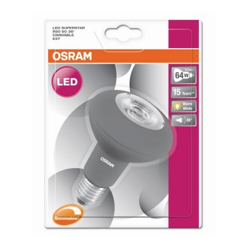 LED Stmívatelná žárovka SUPERSTAR R80 E27/5,5W/230V 2700K - Osram