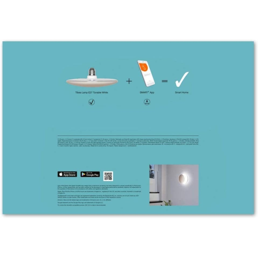 LED Stmívatelná žárovka/svítidlo SMART+ TIBEA E27/22W/230V 2700-6500K- Ledvance