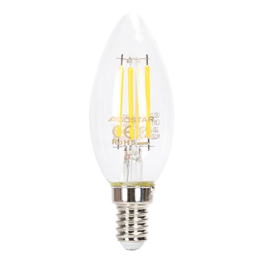 LED Stmívatelná žárovka VINTAGE C35 E14/4W/230V 6500K - Aigostar