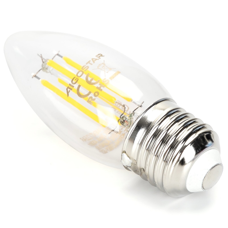 LED Stmívatelná žárovka VINTAGE C35 E27/4W/230V 6500K - Aigostar