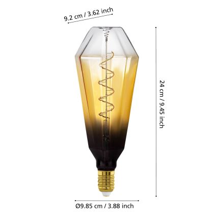 LED Stmívatelná žárovka VINTAGE E27/4W/230V 1700K béžová - Eglo 110236