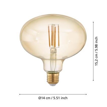 LED Stmívatelná žárovka VINTAGE E27/4W/230V 2200K - Eglo 12596