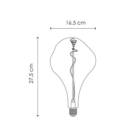 LED Stmívatelná žárovka VINTAGE EDISON E27/3W/230V 1800K