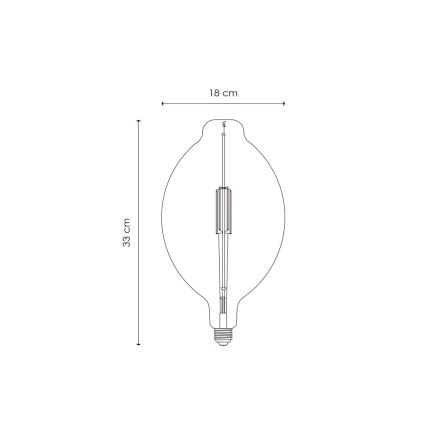 LED Stmívatelná žárovka VINTAGE EDISON E27/4W/230V 3000K