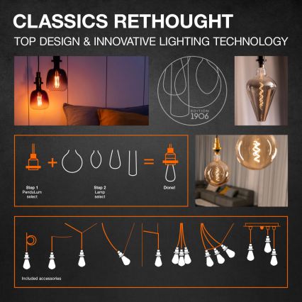LED Stmívatelná žárovka VINTAGE FILAMENT E27/11W/230V 1800K - Osram