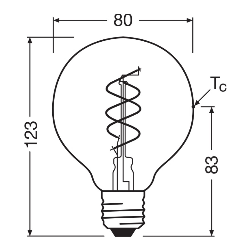 LED Stmívatelná žárovka VINTAGE FILAMENT E27/4,9W/230V 2200K CRI 90 - Osram