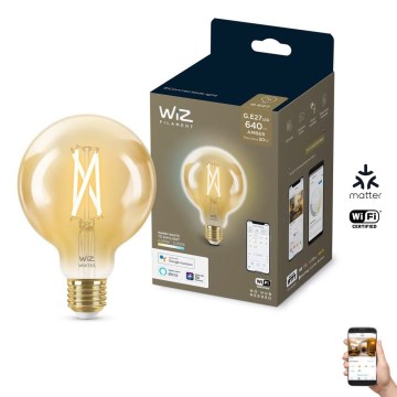 LED Stmívatelná žárovka VINTAGE FILAMENT G95 E27/6,7W/230V 2000-5000K CRI 90 Wi-Fi - WiZ