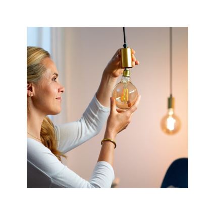 LED Stmívatelná žárovka VINTAGE FILAMENT G95 E27/6,7W/230V 2000-5000K CRI 90 Wi-Fi - WiZ