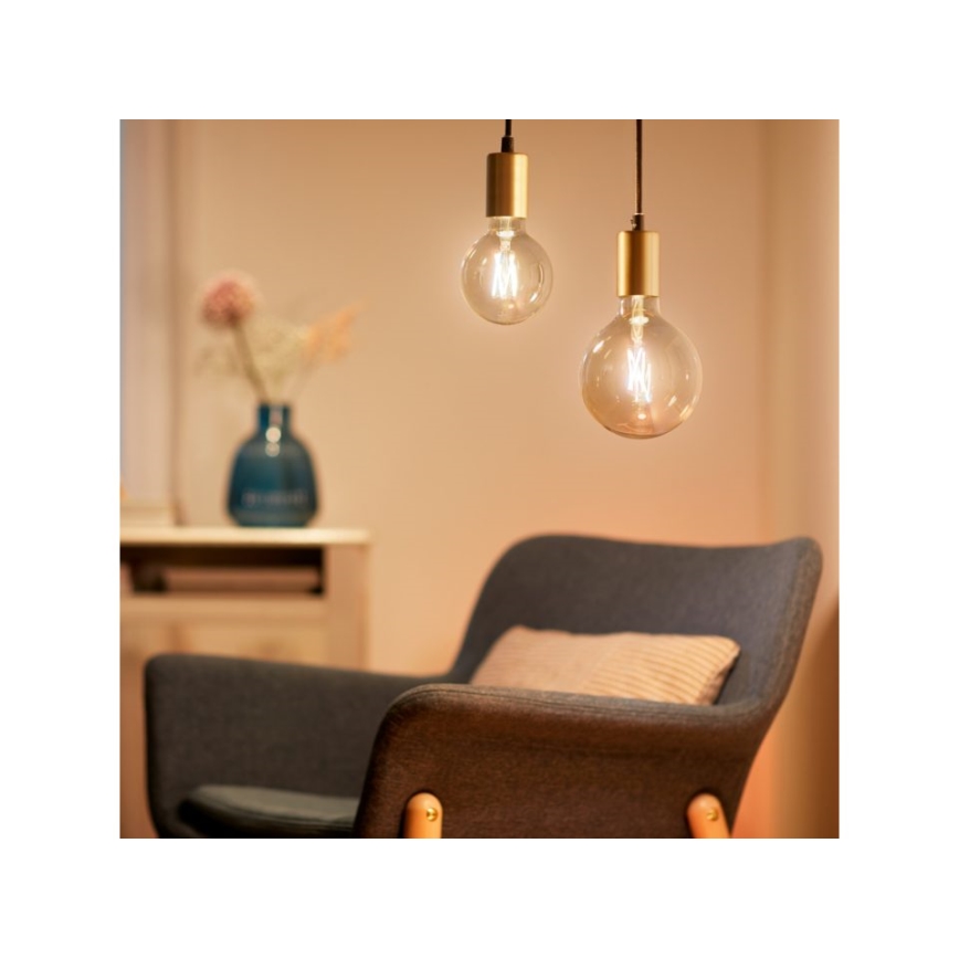 LED Stmívatelná žárovka VINTAGE FILAMENT G95 E27/6,7W/230V 2000-5000K CRI 90 Wi-Fi - WiZ