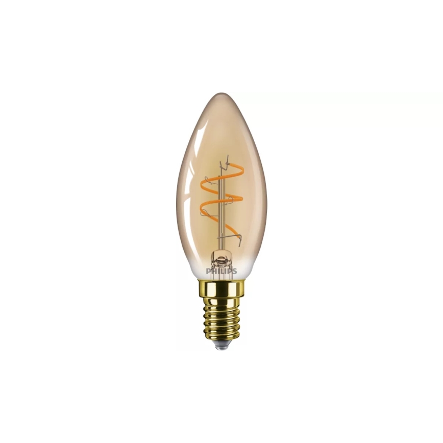 LED Stmívatelná žárovka VINTAGE Philips B35 E14/2,7W/230V 1800K CRI 90