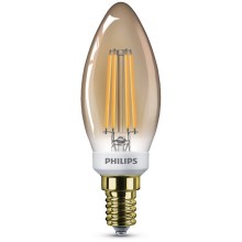 LED Stmívatelná žárovka VINTAGE Philips B35 E14/5W/230V 2200K