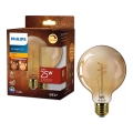 LED Stmívatelná žárovka VINTAGE Philips G95 E27/3,1W/230V 1800K