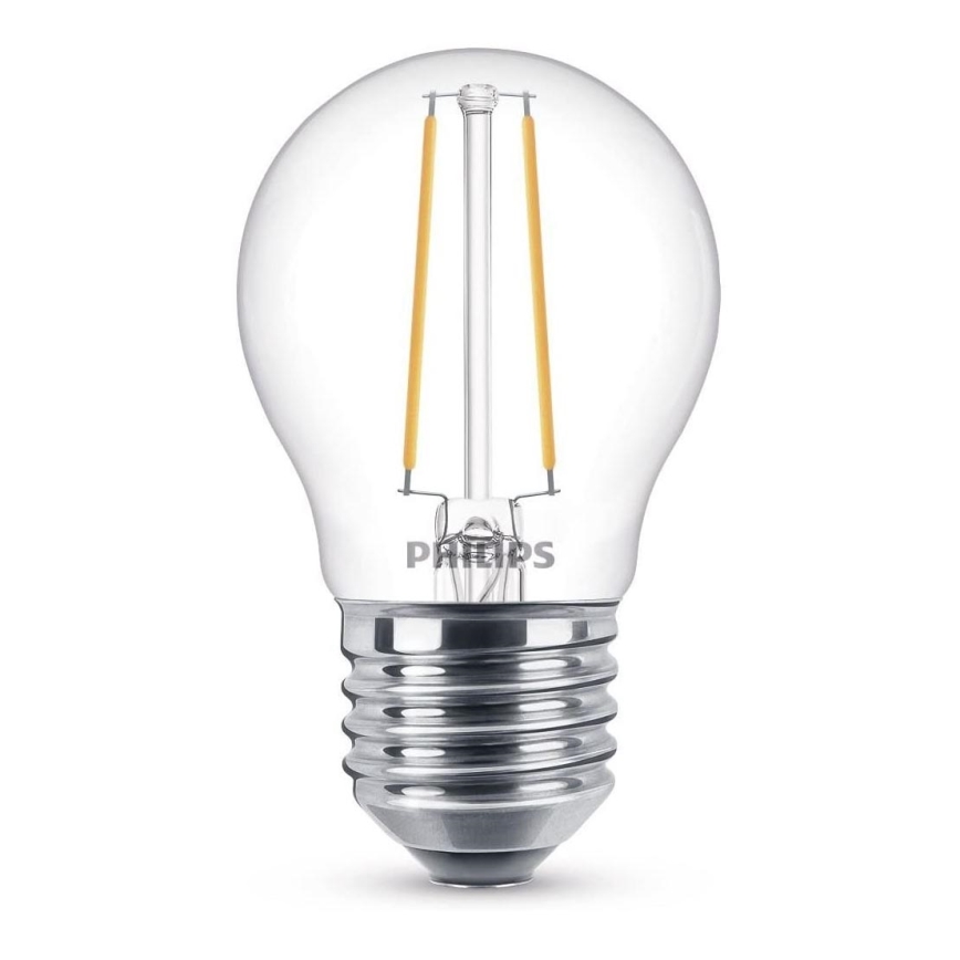 LED Stmívatelná žárovka VINTAGE Philips P45 E27/2,7W/230V 2700K