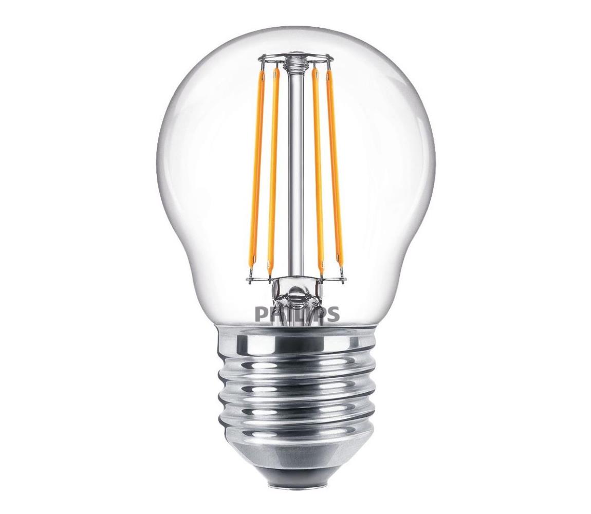Philips LED Stmívatelná žárovka VINTAGE Philips P45 E27/4,5W/230V 4000K P5014