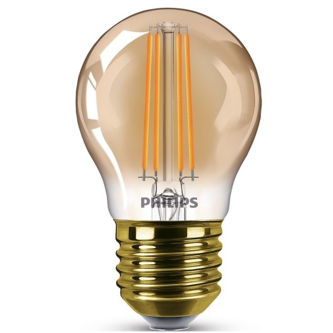 LED Stmívatelná žárovka VINTAGE Philips P45 E27/5W/230V 2200K