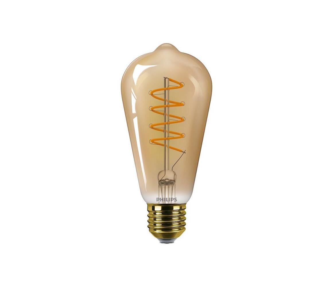 Philips LED Stmívatelná žárovka VINTAGE Philips ST64 E27/4W/230V 1800K P5317