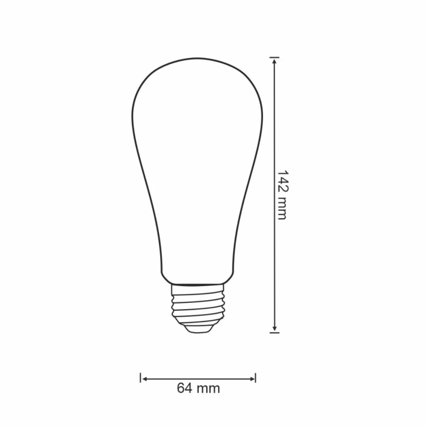 LED Stmívatelná žárovka VINTAGE ST64 E27/5,5W/230V 1800-2700K Wi-Fi Tuya