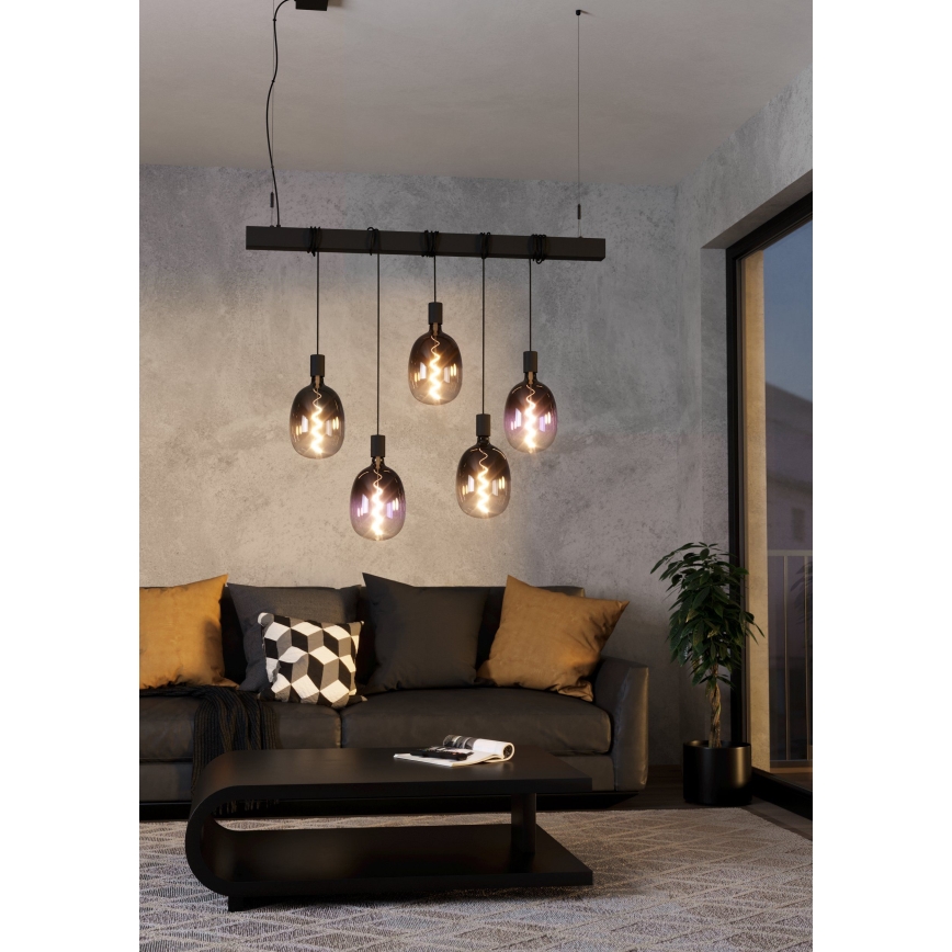 LED Stmívatelná žárovka VINTAGE T120 E27/4W/230V 1800K fialová - Eglo 110226