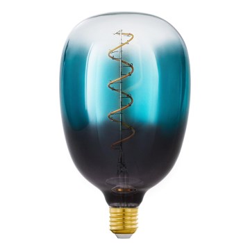 LED Stmívatelná žárovka VINTAGE T120 E27/4W/230V 2000K modrá - Eglo 110224