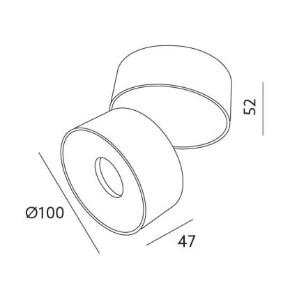 LED Stmívatelné bodové svítidlo LAHTI LED/10,5W/230V 3000K CRI 90 bílá