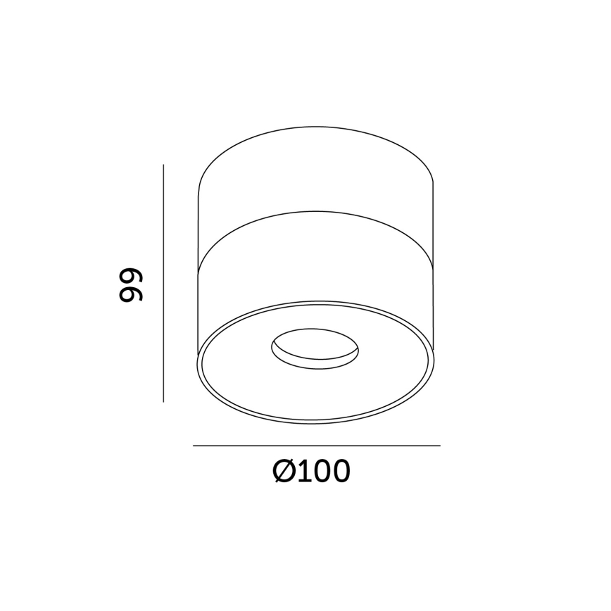 LED Stmívatelné bodové svítidlo LAHTI LED/13,5W/230V 3000K CRI 90 bílá