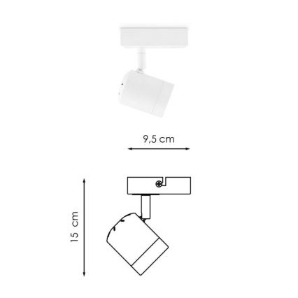 LED Stmívatelné bodové svítidlo MANU 1xGU10/5,8W/230V bílá